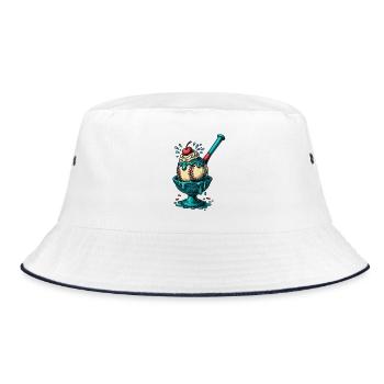 Plaisir Sundae de baseball - Bob - blanc/marine - Devant
