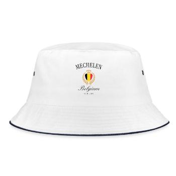 Couronne des armoiries de Belgique de Malines – Souvenir de voyage - Bob - blanc/marine - Devant