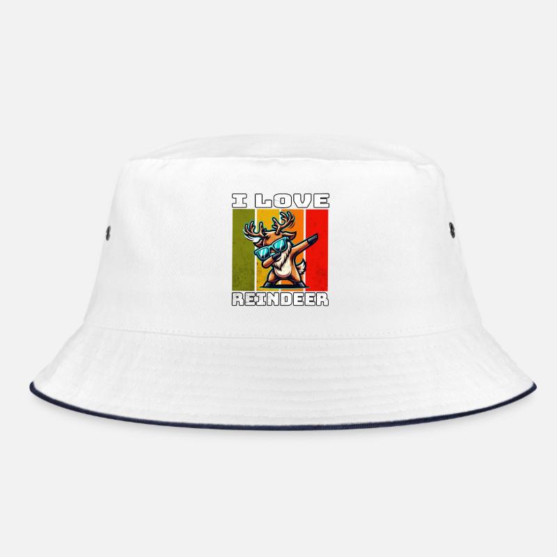 Reindeer Rentier Bucket Hat