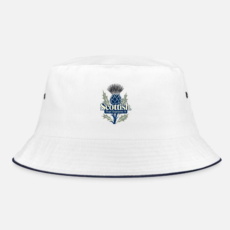 Scottish That Explains It Funny Scot Pride Thistle Bucket Hat