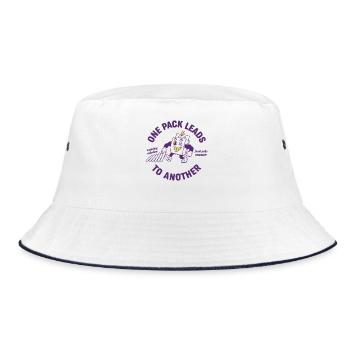 One Pack Leads To Another Trading Card Packlife - Bucket Hat - white/navy - Front