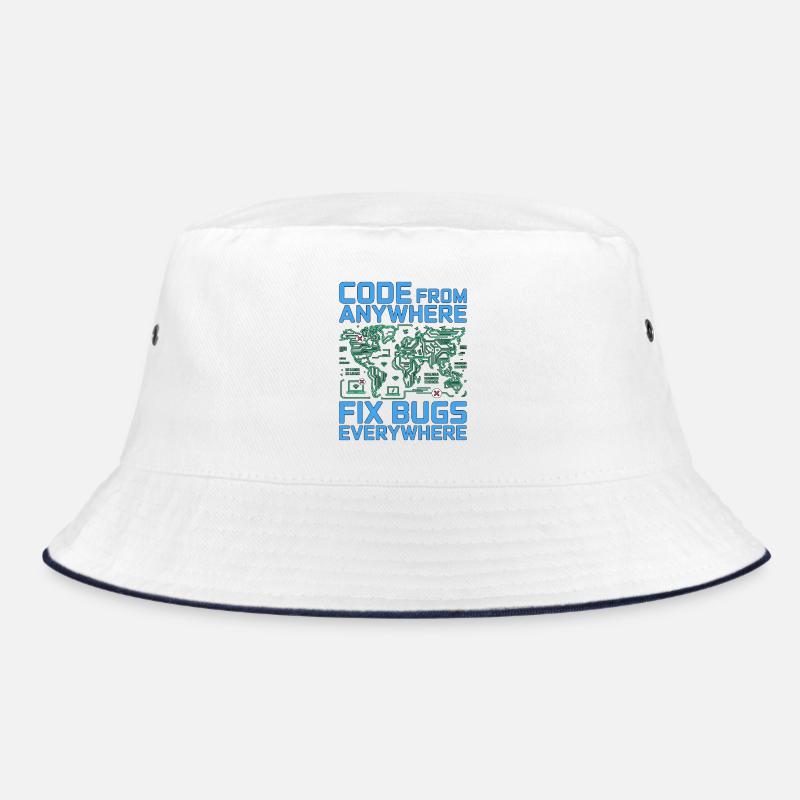Remote Developer Code From Anywhere Remote Tech Bucket Hat