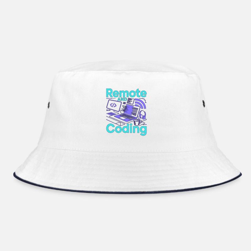 Remote Developer Remote And Coding Web Programmer Bucket Hat