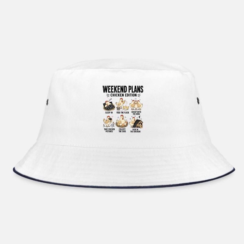 Weekend Plans Chicken Edition Funny Bucket Hat