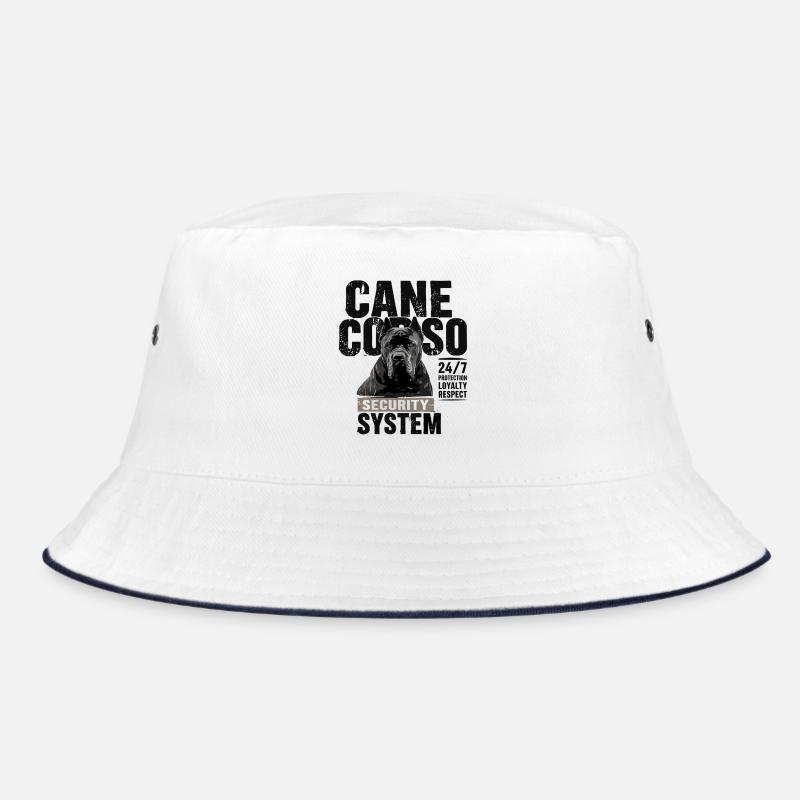 Cane Corso Security System 24 7 Protection Bucket Hat