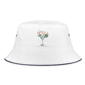 Spain Ibiza Vacation Beach Girls Trip Girls Trip - Bucket Hat - white/navy - Front