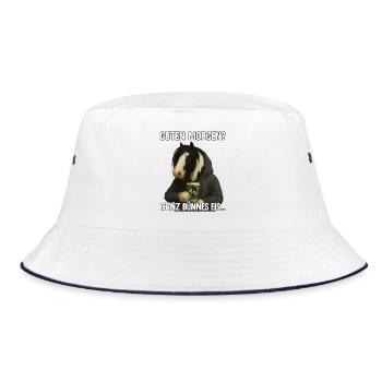 Guten Morgen Ganz Dünnes Eis Tinker Pferd - Bucket Hat - Weiß/Navy - Vorne