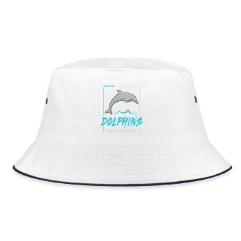 Dolphin protège les dauphins et la conception marine - Bob - blanc/marine - Devant