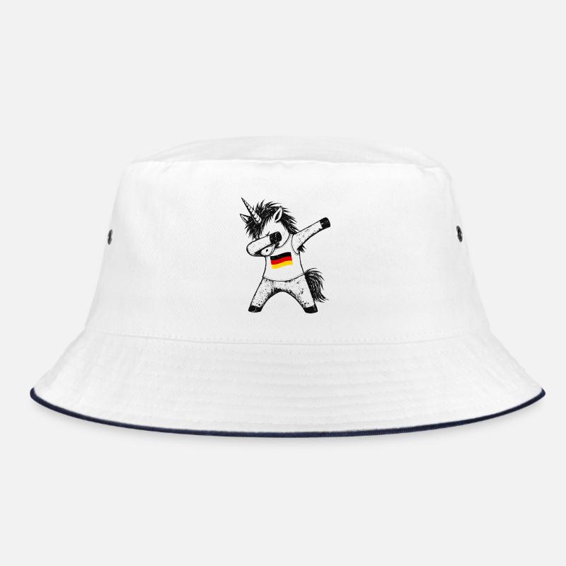 Dabbing Unicorn Germany Fan Bucket Hat