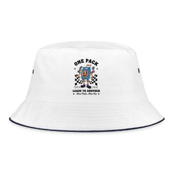 One Pack Leads To Another More Packs More Fun - Bucket Hat - white/navy - Front