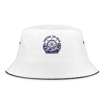 Control The Helm - Bucket Hat - white/navy - Front