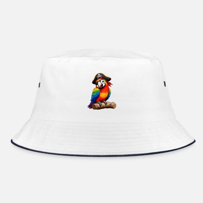 Perroquet pirate coloré avec cache-œil pour enfants Bob