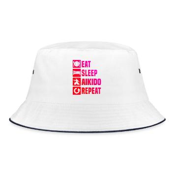 Idée cadeau d’autodéfense pour l’examen d’Aïkido - Bob - blanc/marine - Devant