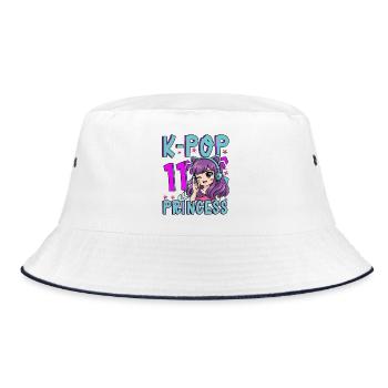 Princesse K-Pop Anniversaire de 11 ans - Bob - blanc/marine - Devant
