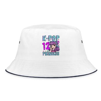 Princesse K-Pop Anniversaire de 12 ans - Bob - blanc/marine - Devant