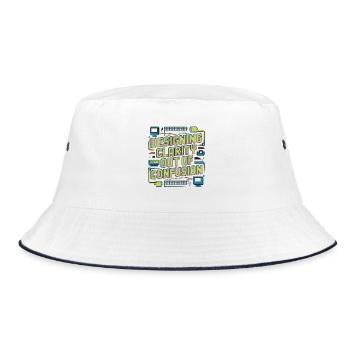 UX/UI Designer Designing Clarity Web Designer - Bucket Hat - white/navy - Front