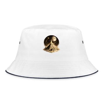 Pyramid UFO Mystery - Bucket Hat - white/navy - Front