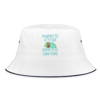 Marmotte Attitude Dormir Plus - Bob - blanc/marine - Devant
