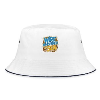 Marine Electrician Wire Whisperer Marine Engineer - Bucket Hat - Weiß/Navy - Vorne