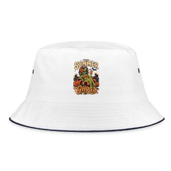 Summer Ghoul Halloween - Bucket Hat - white/navy - Front