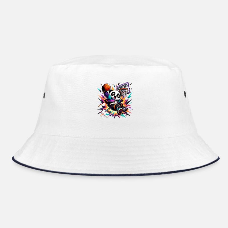 Panda Slam Dunk Neon Bucket Hat