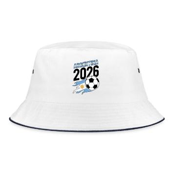 Flamme de football argentine 2026 avec drapeau - Bob - blanc/marine - Devant