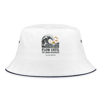 Ocean Flow - Bucket Hat - white/navy - Front