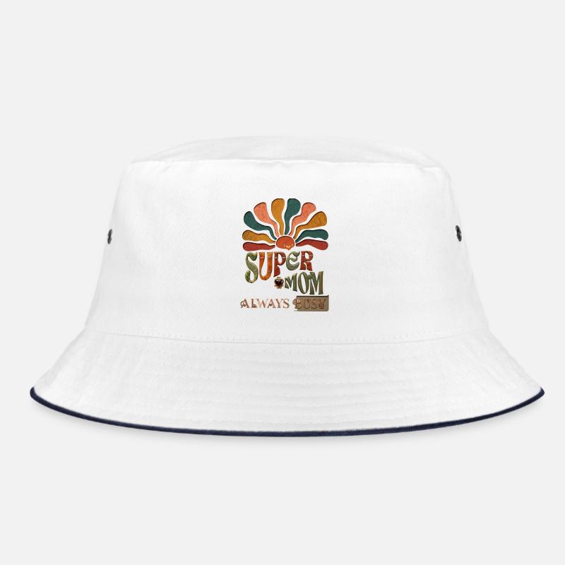 Supermom mit Sonnenstrahlen Bucket Hat