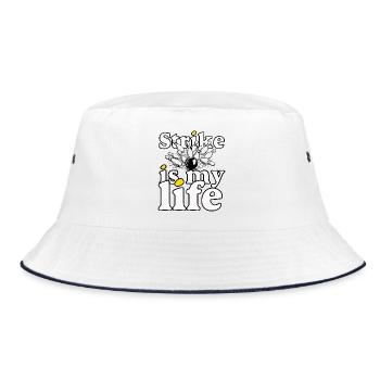 Bowling - Strike Life – Lifestyle - Bucket Hat - white/navy - Front