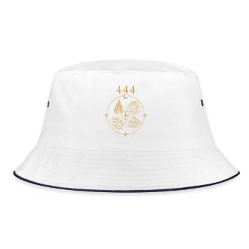 444 Elemental Protection - Bucket Hat - white/navy - Front
