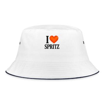 I Love Spritz - Bucket Hat - white/navy - Front