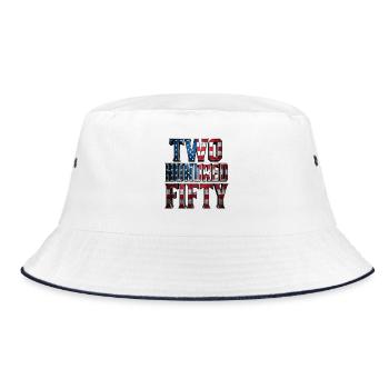 Two Hundred Fifty Years Of USA - Bucket Hat - white/navy - Front