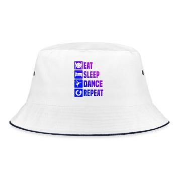 Idée de cadeau pour le danseur hip-hop avec breakdance - Bob - blanc/marine - Devant