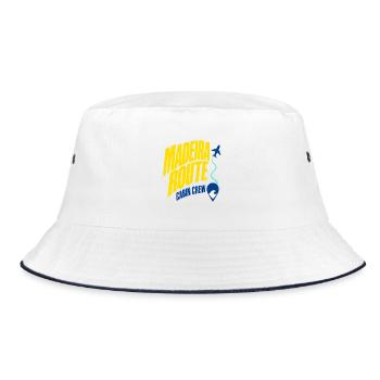 Madeira Route Cabin Crew Travel Design - Bucket Hat - white/navy - Front