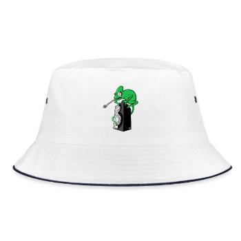 Chameleon trip sound - Bucket Hat - white/navy - Front