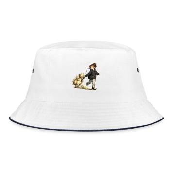 More laughter. More pony. – Friendship and horses - Bucket Hat - white/navy - Front