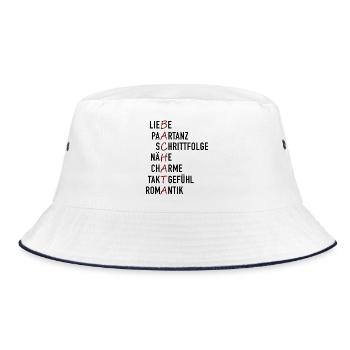 Bachata - Bucket Hat - Weiß/Navy - Vorne