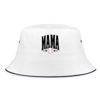 Balle de Baseball Softball | Design Minimaliste - Bob - blanc/marine - Devant