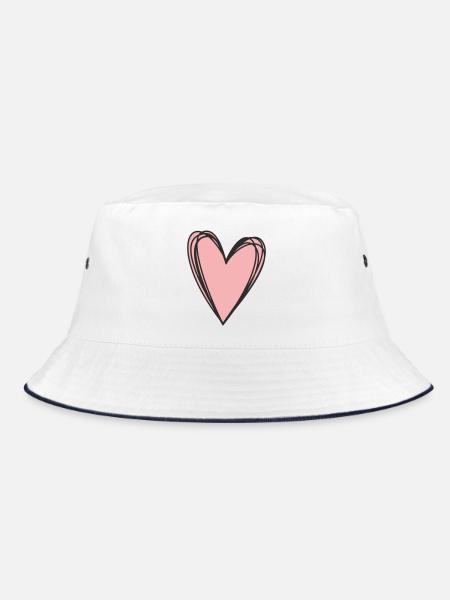 Cœur – Symbole d’amour et de connexion - Bob - blanc/marine - Devant