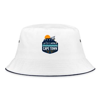 Cape Town Skyline Coastal Cable Car - Bucket Hat - white/navy - Front