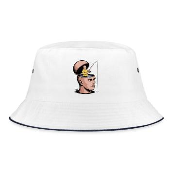 Mind Reel: Surreal Fisher Within - Bucket Hat - white/navy - Front
