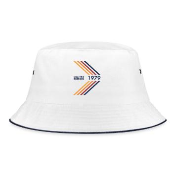 1979 Limited Edition Geburtstag Herren Damen - Bucket Hat - Weiß/Navy - Vorne