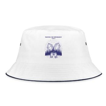 Breakfast Champions Start With Tequila - Bucket Hat - white/navy - Front