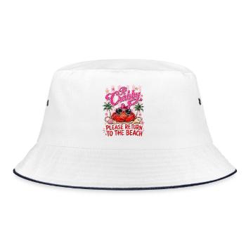 Crabe Plage Humour Été Rose - Bob - blanc/marine - Devant
