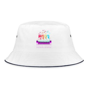 Programmierer – Coding Entwickler & Informatiker - Bucket Hat - Weiß/Navy - Vorne