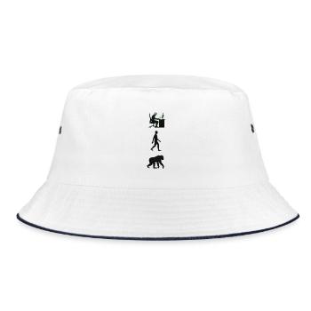 Programmers – Coding Developers & Computer Scientists - Bucket Hat - white/navy - Front