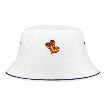 Germany and Spain Friendship - Bucket Hat - white/navy - Front