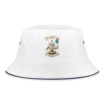 Ich Bin Nicht 30 Ich Bin 20 Zehn Geburtstag - Bucket Hat - Weiß/Navy - Vorne