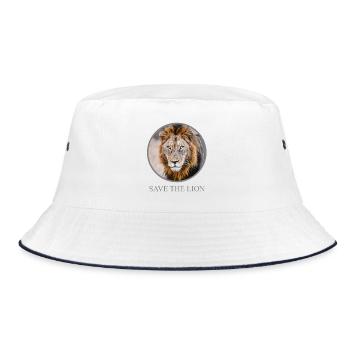 Portrait du Lion – Campagne Sauver le Lion - Bob - blanc/marine - Devant