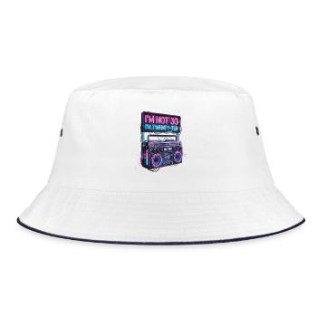 Ich Bin Nicht 30 Ich Bin 20 Zehn Geburtstag - Bucket Hat - Weiß/Navy - Vorne